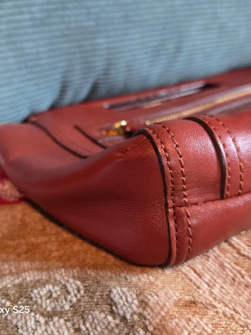 Coach Legacy Basket Clutch, Cognac